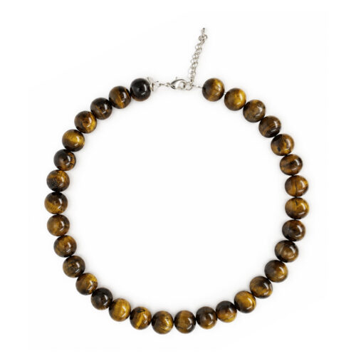 Chromophobia “Tiger Eye” Choker – full necklace on a white background