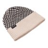 Dedicated Beanie Hemavan Bubble Knit Black/Vanilla White – on a white background