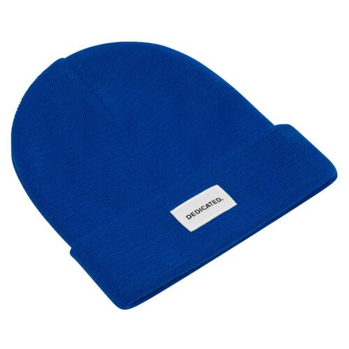Dedicated Beanie Kiruna Surf Blue – on a white background