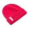Dedicated Beanie Narvik True Red – on a white background
