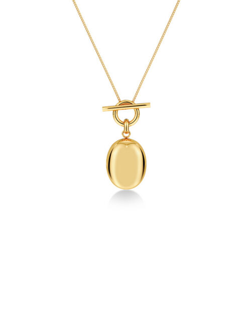 Edblad Behold Locket kaelakee, kullatud 14K — Ripatsi detail