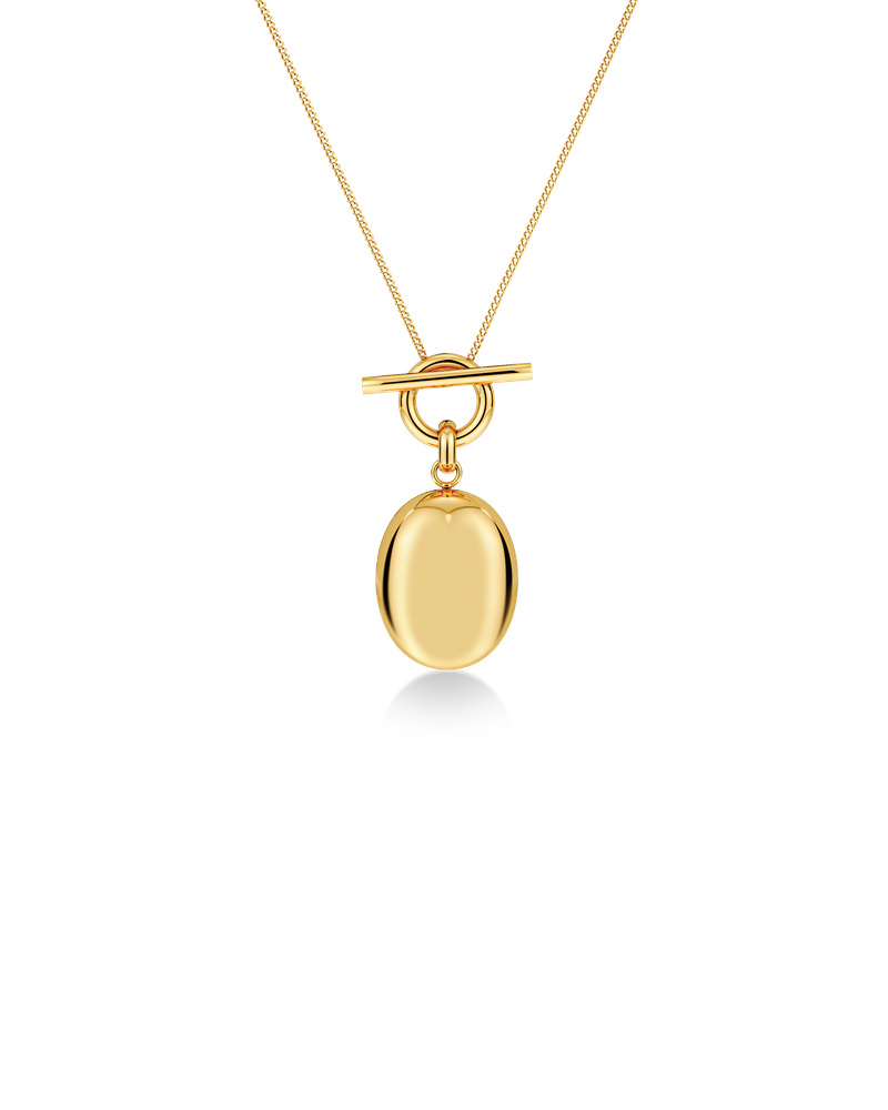 Edblad Behold Locket kaelakee, kullatud 14K — Ripatsi detail