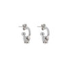 Justine Clenquet Alena Earrings Palladium – earrings on a white background