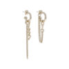 Justine Clenquet Tiko Earrings Gold – earrings on a white background