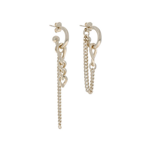 Justine Clenquet Tiko Earrings Gold – earrings on a white background