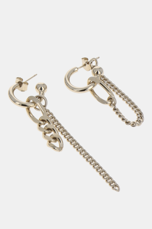 Justine Clenquet Tiko Earrings Gold – earrings detail view