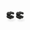 THE AIR Salmiakki Cuff kõrvaehe – mustad kõrvaehted valgel taustal